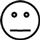 Neutral face emoji