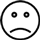 Sad face emoji