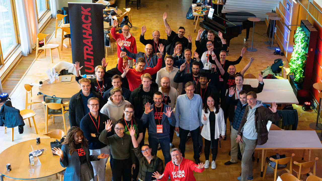 The hackathon participants at Hanken