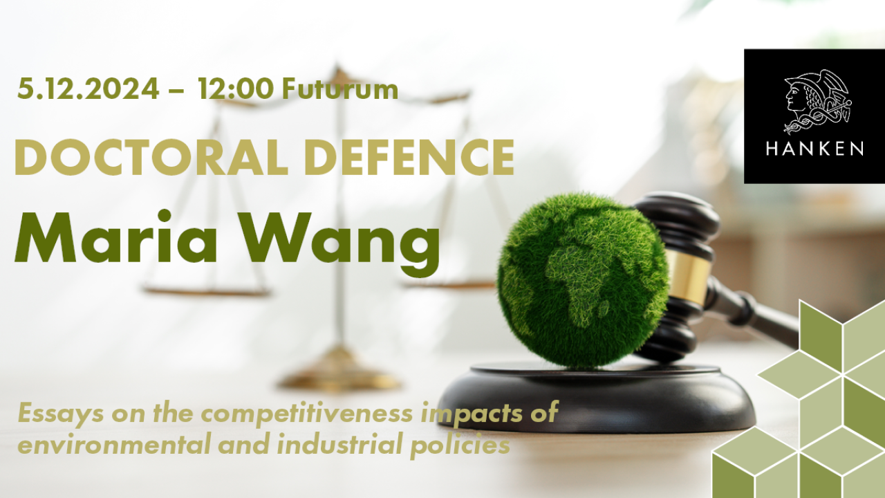 Doktorsdisputation Maria Wang