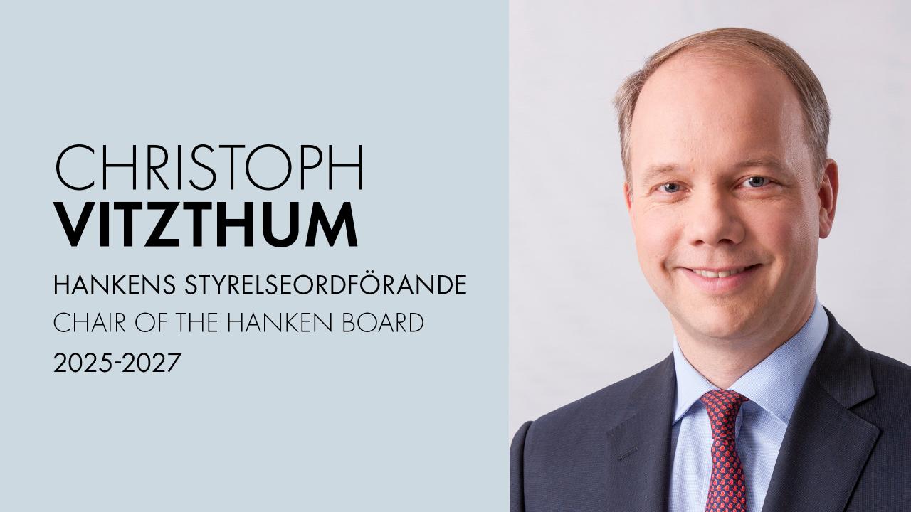 Christoph Vitzthum styrelseordförande för Hanken