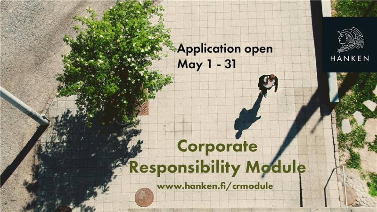 Corporate Responsibility module application open until May 31