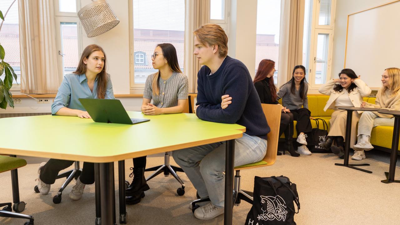 Students in a classroom