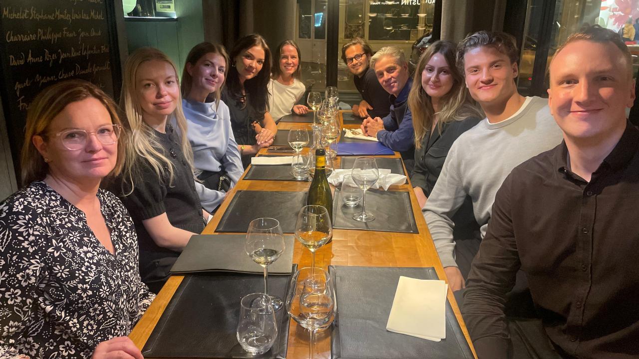 Middagsdeltagarna i Paris oktober 2025