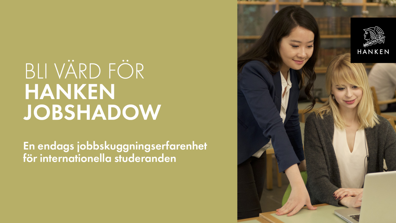 Bli värd för Hanken Jobshadow