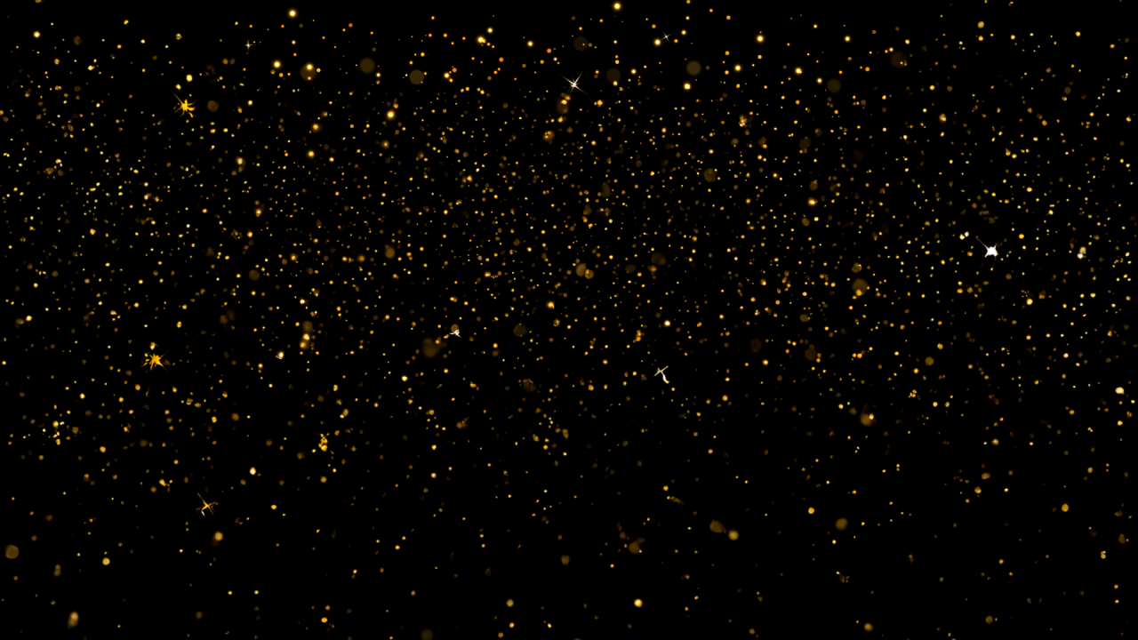 Black background with golden details