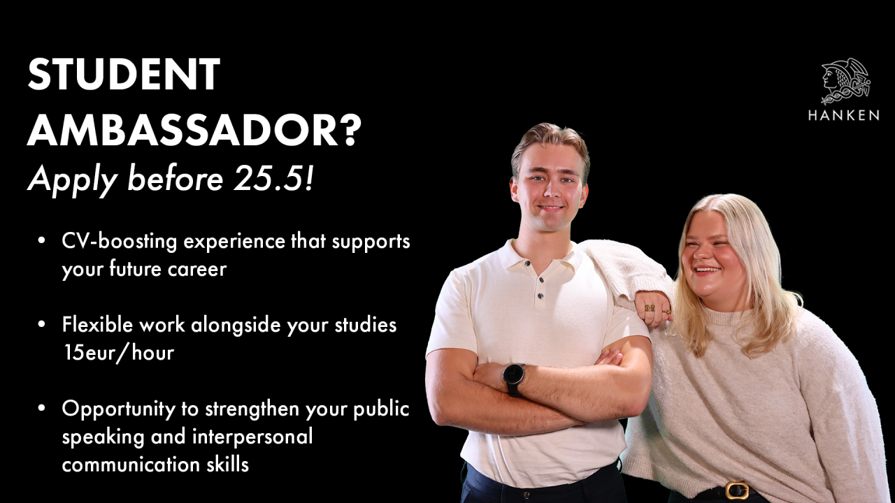 bli studentambassadör banner