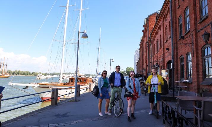 Hanken students in Katajanokka, Helsinki