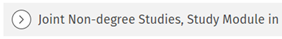 Study right for joint non-degree module