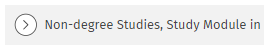 Study right name for Non-degree module study right