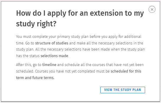 How to apply for extension