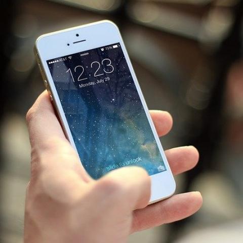 Bild på en smarttelefon