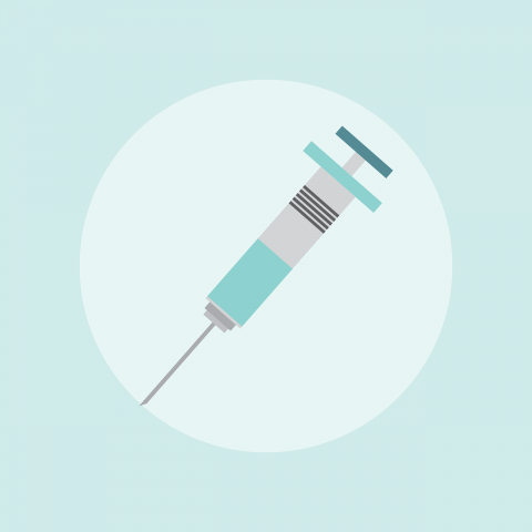 Illustrated syringe