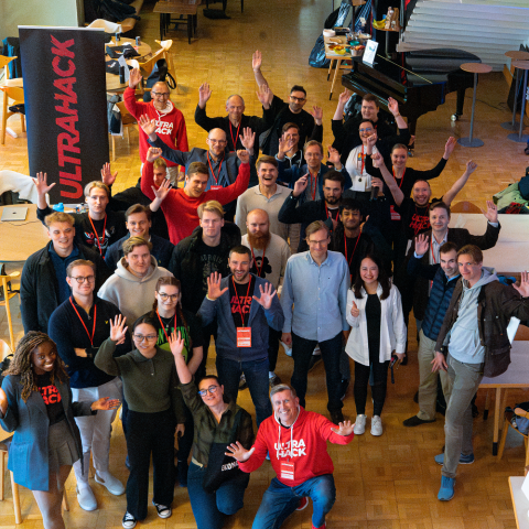 The hackathon participants at Hanken